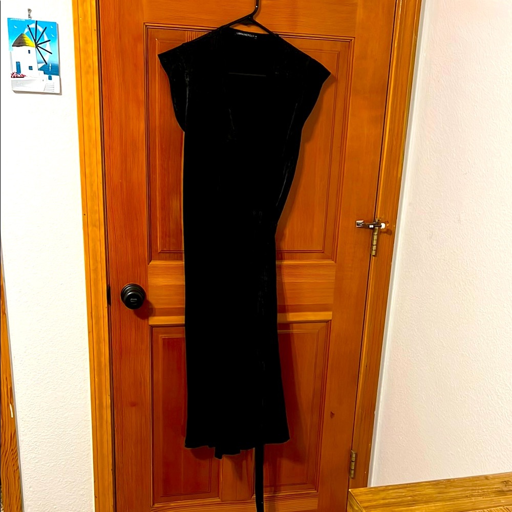 Elegant Black Velvet Dress